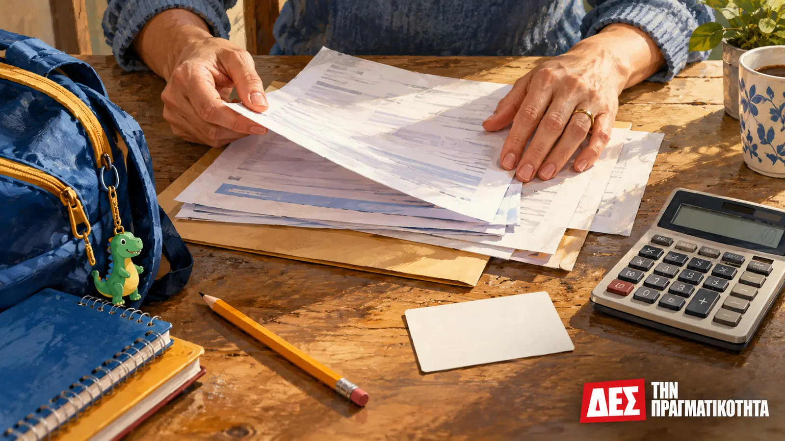 Α21: αιτήσεις από 5 Οκτωβρίου και έκτακτη πληρωμή στις 9, ποιος δικαιούται τι · δημοσιογραφική εικονογράφηση προετοιμασίας φακέλου στο οικογενειακό τραπέζι · Δες την Πραγματικότητα Α21: αιτήσεις από 5 Οκτωβρίου και έκτακτη πληρωμή στις 9, ποιος δικαιούται τι · δημοσιογραφική εικονογράφηση προετοιμασίας φακέλου στο οικογενειακό τραπέζι · Δες την Πραγματικότητα