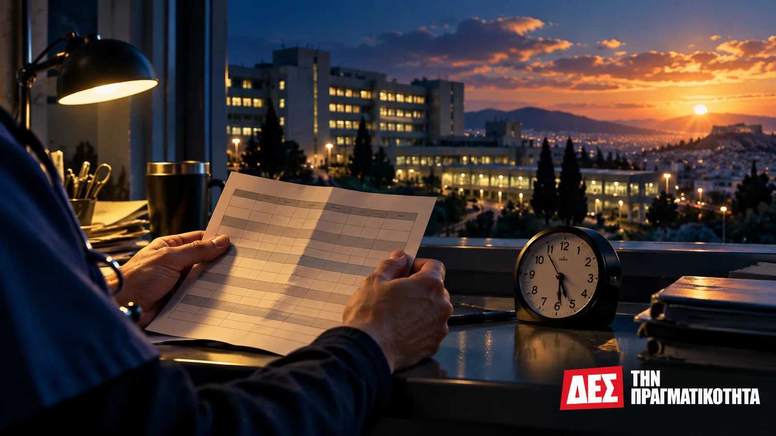 Αλλαγή ώρας 2026: γιατί γυρίζουμε ακόμη τα ρολόγια και ποιος μετρά το κόστος · Ρολόι και καταγραφή ωραρίου σε νυχτερινή βάρδια · Δες την Πραγματικότητα Αλλαγή ώρας 2026: γιατί γυρίζουμε ακόμη τα ρολόγια και ποιος μετρά το κόστος · Ρολόι και καταγραφή ωραρίου σε νυχτερινή βάρδια · Δες την Πραγματικότητα