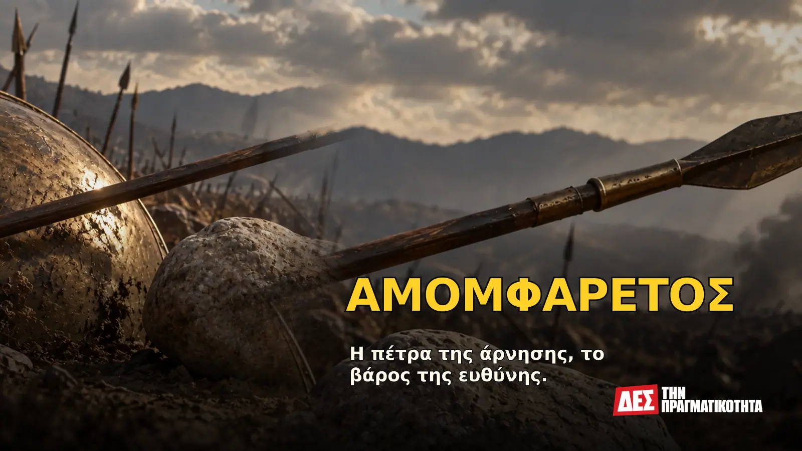 Αμομφάρετος: ο Σπαρτιάτης που αρνήθηκε να φύγει, όταν όλοι οι άλλοι μετακινούνταν · Προηγούμενο εξώφυλλο με ιστορικό τεκμήριο ή συμβολική σκηνή · Δες την Πραγματικότητα Αμομφάρετος: ο Σπαρτιάτης που αρνήθηκε να φύγει, όταν όλοι οι άλλοι μετακινούνταν · Προηγούμενο εξώφυλλο με ιστορικό τεκμήριο ή συμβολική σκηνή · Δες την Πραγματικότητα