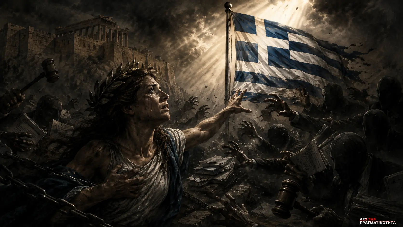 Ελληνική σημαία, η απαγορευμένη αξία; Πότε έγινε ύποπτη η ίδια μας η πατρίδα; · Κεντρική εικόνα · Δες την Πραγματικότητα Ελληνική σημαία, η απαγορευμένη αξία; Πότε έγινε ύποπτη η ίδια μας η πατρίδα; · Κεντρική εικόνα · Δες την Πραγματικότητα