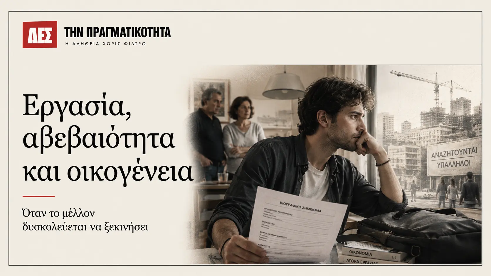 Ελλάδα 2025: δουλεύουμε περισσότεροι, αλλά παραμένουμε χαμηλά στην ευρωπαϊκή απασχόληση · Κεντρική εικόνα · Δες την Πραγματικότητα Ελλάδα 2025: δουλεύουμε περισσότεροι, αλλά παραμένουμε χαμηλά στην ευρωπαϊκή απασχόληση · Κεντρική εικόνα · Δες την Πραγματικότητα
