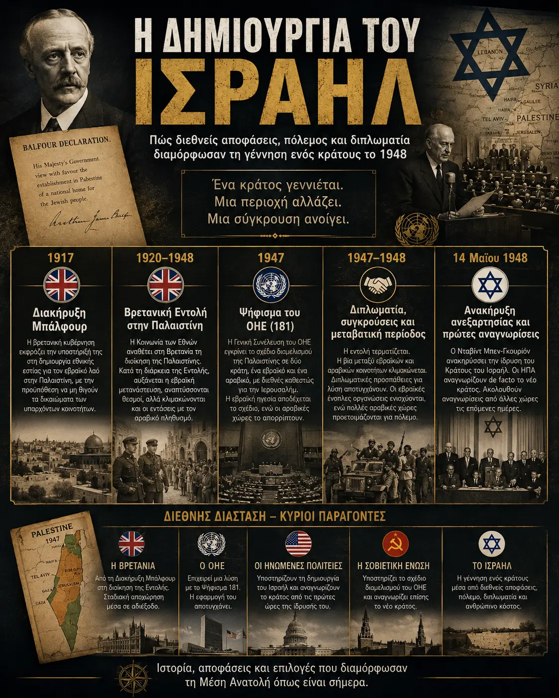 Πώς δημιουργήθηκε πραγματικά το Ισραήλ: τα ντοκουμέντα, οι μεγάλες δυνάμεις και η ιστορία που δεν χωρά σε ένα viral βίντεο · Ιστορικά τεκμήρια και διεθνείς αποφάσεις για τη δημιουργία του Ισραήλ · Δες την Πραγματικότητα Πώς δημιουργήθηκε πραγματικά το Ισραήλ: τα ντοκουμέντα, οι μεγάλες δυνάμεις και η ιστορία που δεν χωρά σε ένα viral βίντεο · Ιστορικά τεκμήρια και διεθνείς αποφάσεις για τη δημιουργία του Ισραήλ · Δες την Πραγματικότητα