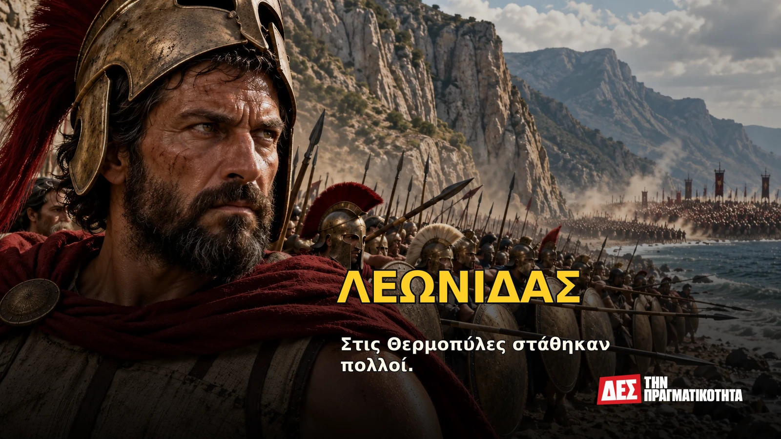 Λεωνίδας και Σπάρτη: οι Θερμοπύλες, η σπαρτιατική αγωγή και η οικογένεια που εκπαίδευε πολεμιστές · Υποθετική φωτορεαλιστική αναπαράσταση: ΛΕΩΝΙΔΑΣ, με σκηνές από τη ζωή · Δες την Πραγματικότητα Λεωνίδας και Σπάρτη: οι Θερμοπύλες, η σπαρτιατική αγωγή και η οικογένεια που εκπαίδευε πολεμιστές · Υποθετική φωτορεαλιστική αναπαράσταση: ΛΕΩΝΙΔΑΣ, με σκηνές από τη ζωή · Δες την Πραγματικότητα