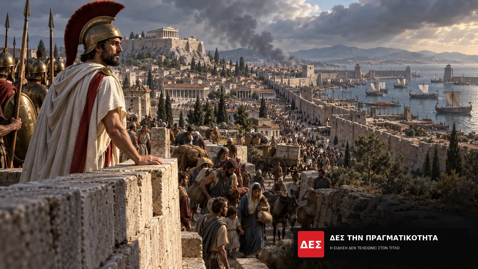 Περικλής: ο ηγέτης που έχτισε τον Παρθενώνα, άνοιξε τη δημοκρατία και οδήγησε την Αθήνα στον πόλεμο · Εικαστική αναπαράσταση αρχαίου Αθηναίου που αγναντεύει την πόλη · Δες την Πραγματικότητα Περικλής: ο ηγέτης που έχτισε τον Παρθενώνα, άνοιξε τη δημοκρατία και οδήγησε την Αθήνα στον πόλεμο · Εικαστική αναπαράσταση αρχαίου Αθηναίου που αγναντεύει την πόλη · Δες την Πραγματικότητα