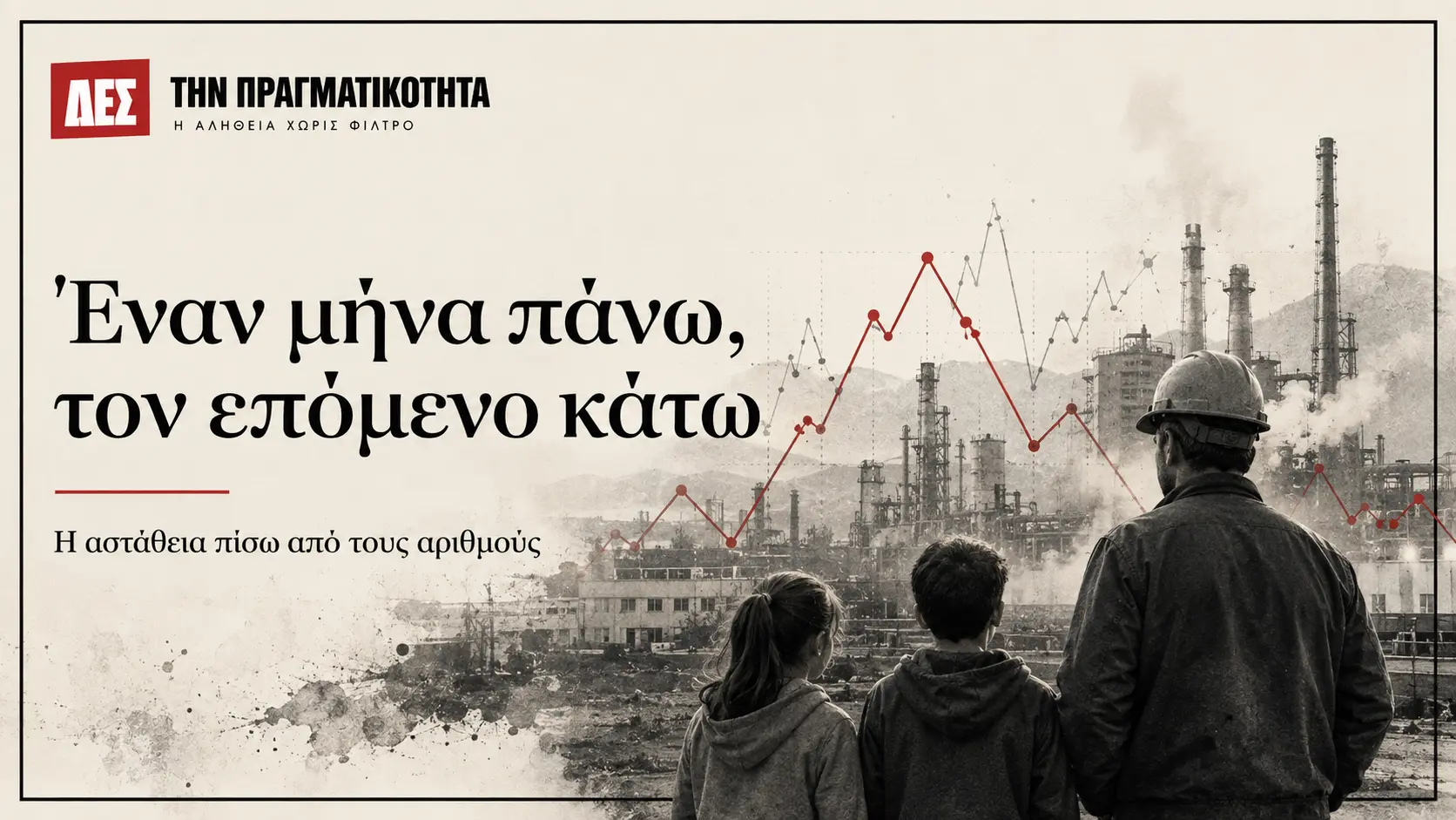 Έναν μήνα πάνω, τον επόμενο κάτω: τι μας λέει η απότομη πτώση της βιομηχανικής παραγωγής · Κεντρική εικόνα · Δες την Πραγματικότητα Έναν μήνα πάνω, τον επόμενο κάτω: τι μας λέει η απότομη πτώση της βιομηχανικής παραγωγής · Κεντρική εικόνα · Δες την Πραγματικότητα